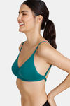 Zivame Beautiful Basics Double Layered Non Wired 3/4Th Coverage Backless Bra - Harbor Blue — thumbnail 5